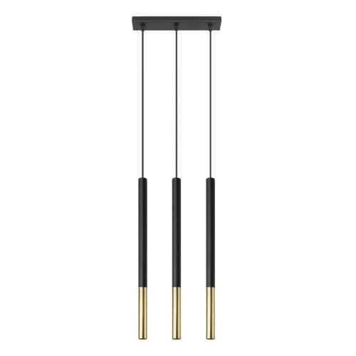 Asarot 3L fekete-aranyszínű függőlámpa - Nice Lamps