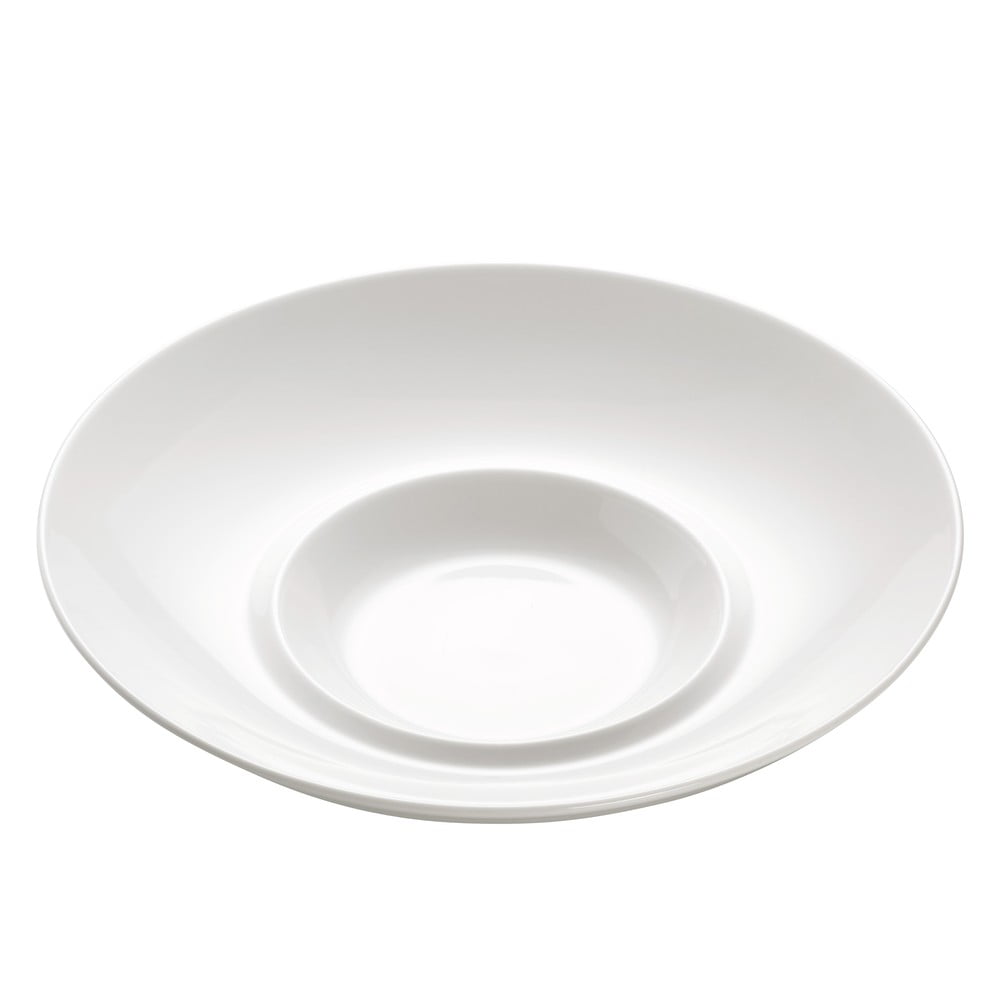 Basic Bistro fehér porcelán rizottó tányér
