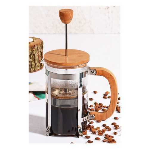 Bisous french press dugattyús kávéfőző bambusz fedéllel