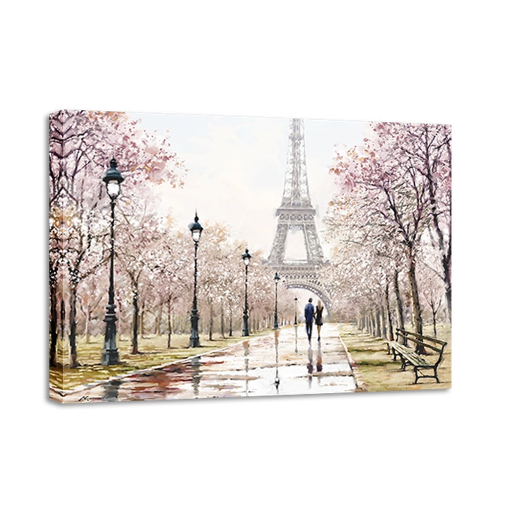 Canvas Watercolor Paris Melancholy fali kép