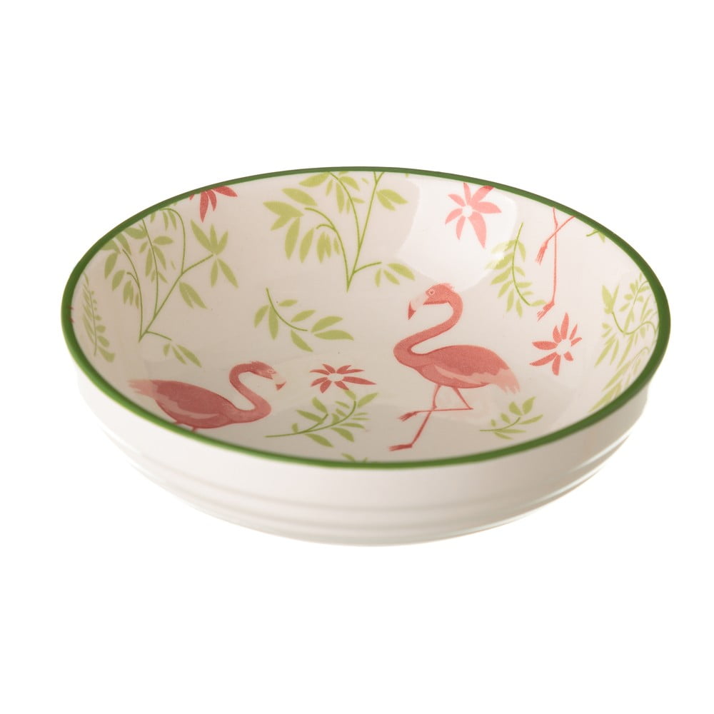 Flamingo porcelán tálka