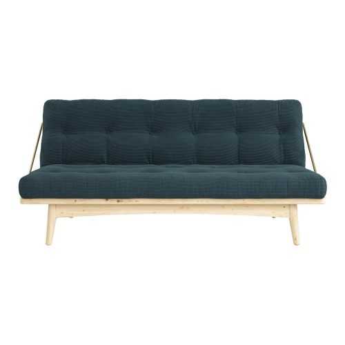 Folk Raw/Pale Blue sötétzöld variálható kordbársony kanapé - Karup Design