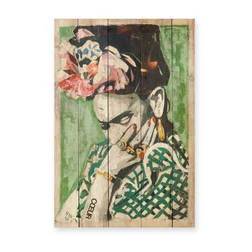 Frida Coeur borovi fenyő falitábla