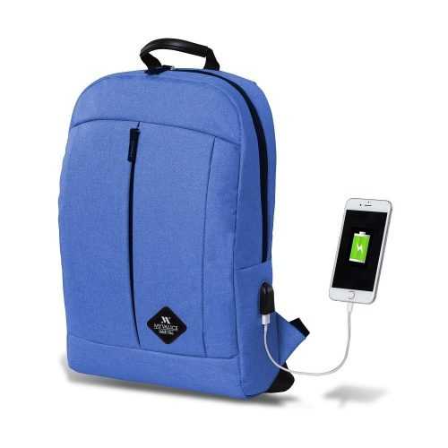 GALAXY Smart Bag kék hátizsák USB csatlakozóval - My Valice