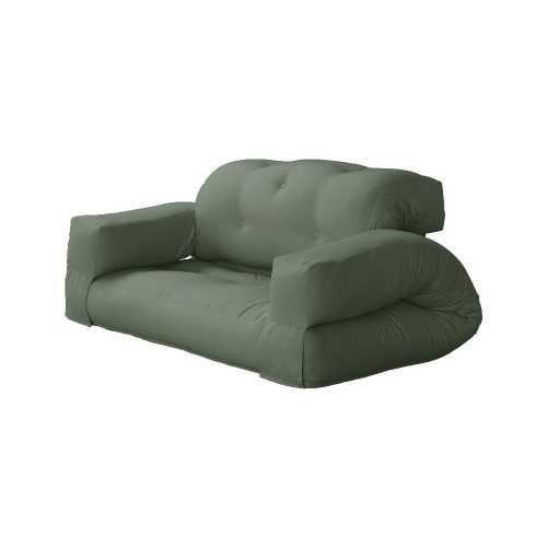 Hippo Olive Green zöld kinyitható kanapé - Karup Design