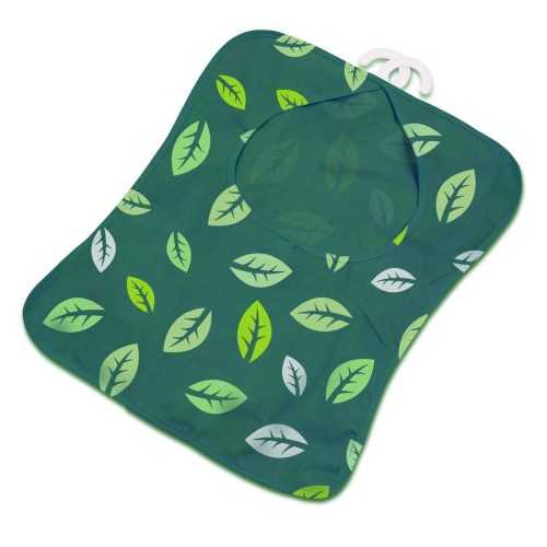 Peg Bag Dark Green Leafes zöld