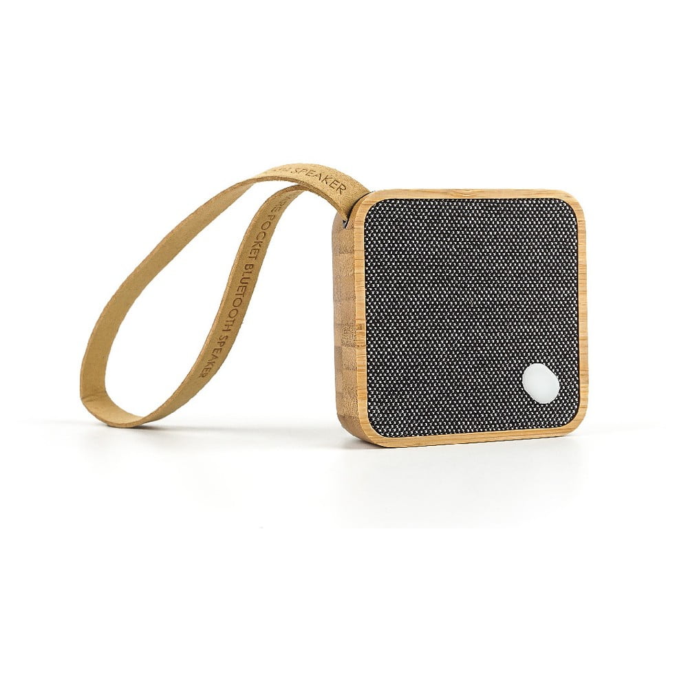 Square világosbarna bluetooth hangszóró - Gingko