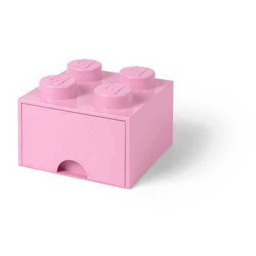 Világos rózsaszín négyszögletes tárolódoboz - LEGO®