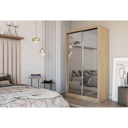 Debora Gardróbszekrény (120 cm) Sonoma tölgy Furniture
