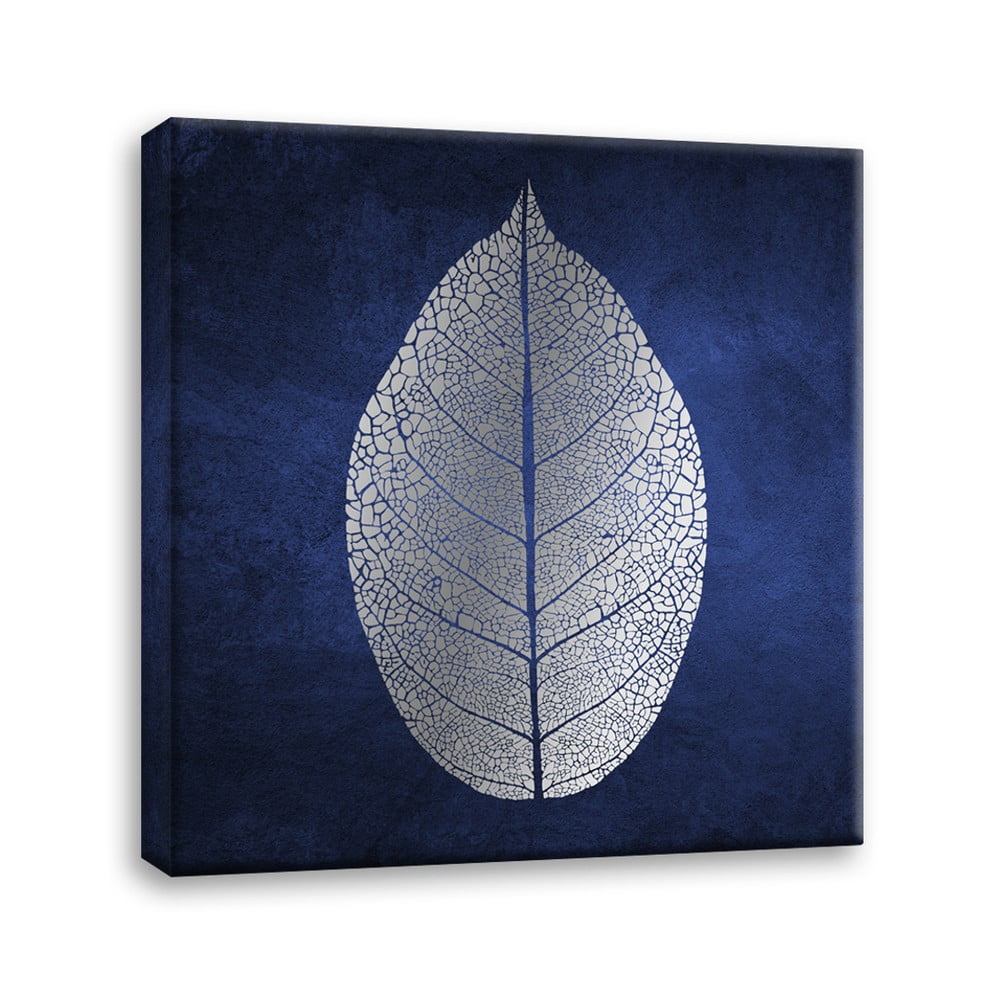 Canvas Silver Uno White Leaf kép