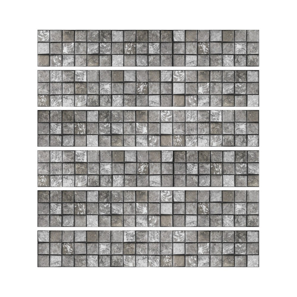 Stickers Friezes Tiles Stone 6 db-os falmatrica szett