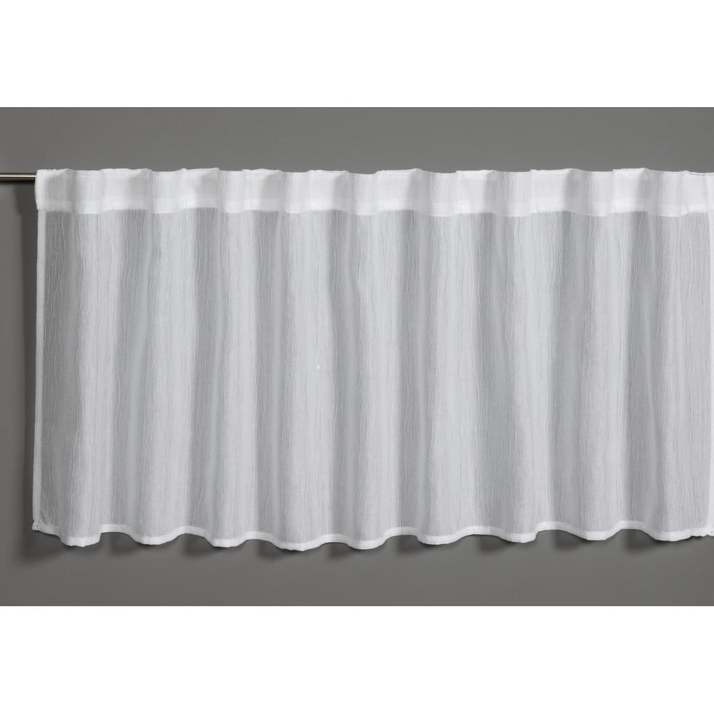 Fehér átlátszó függöny 45x140 cm Jacquard-Voile - Gardinia