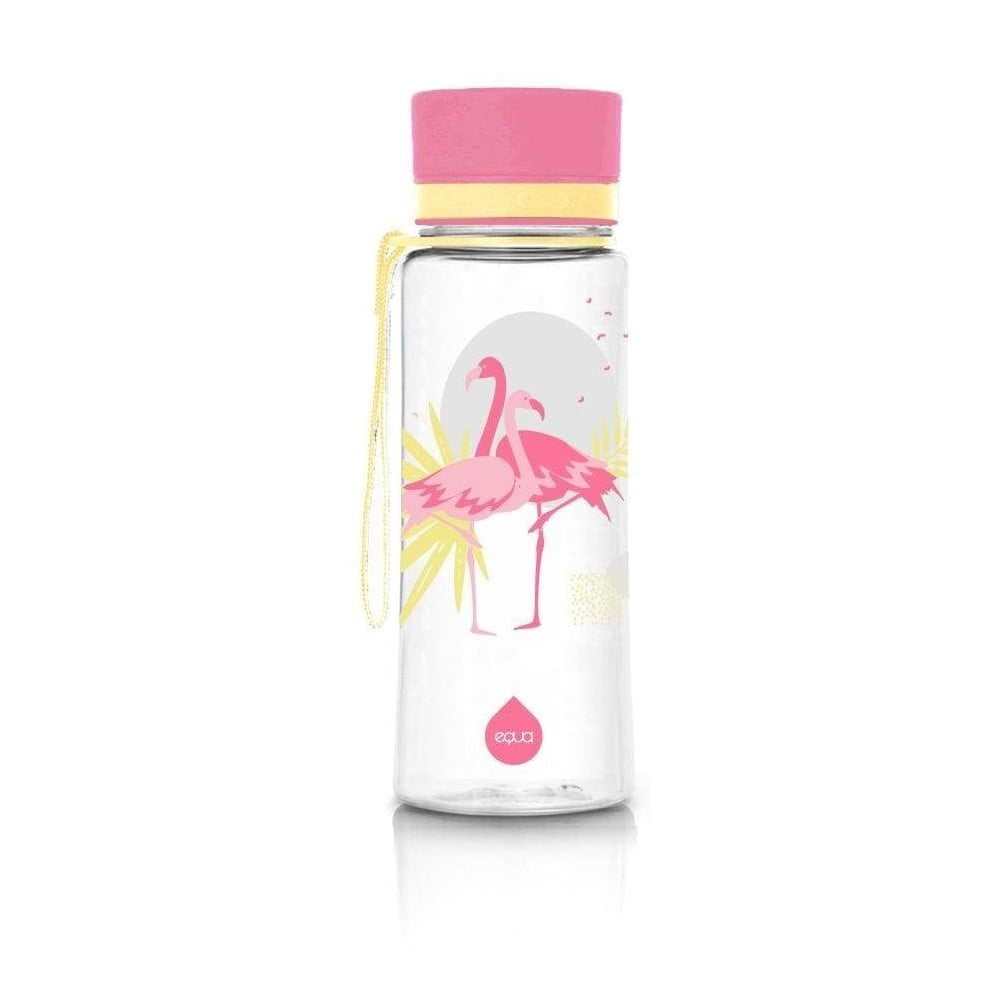 Rózsaszín ivópalack 400 ml Flamingo - Equa