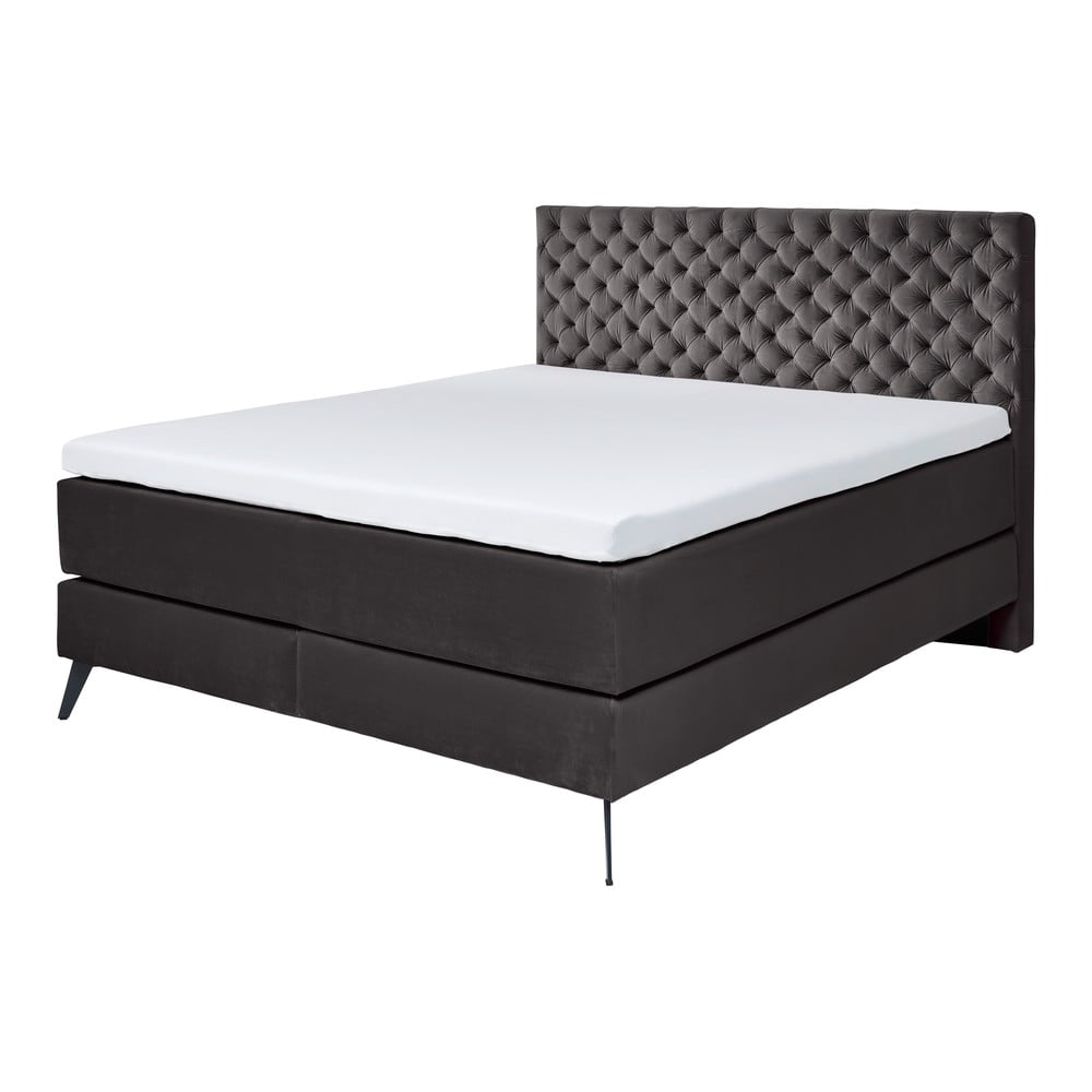 Antracitszürke boxspring ágy 160x200 cm La Maison – Meise Möbel