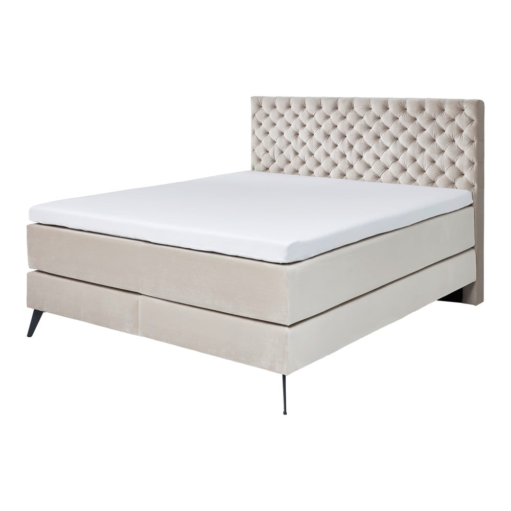 Bézs boxspring ágy 160x200 cm La Maison – Meise Möbel