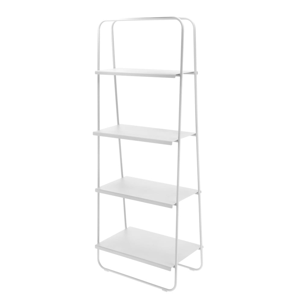 Világosszürke fém polcos állvány 29x141 cm A-Bookshelf – Zone