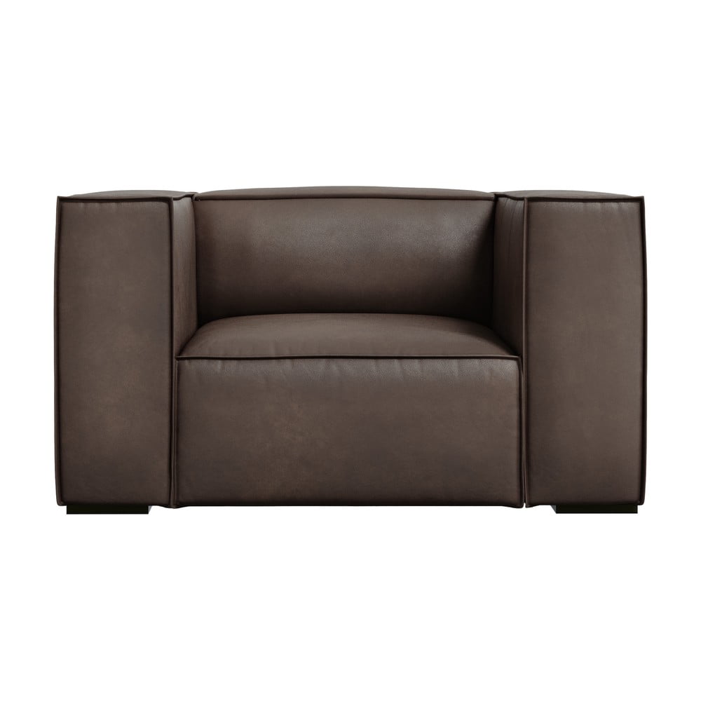 Barna bőr fotel Madame – Windsor & Co Sofas