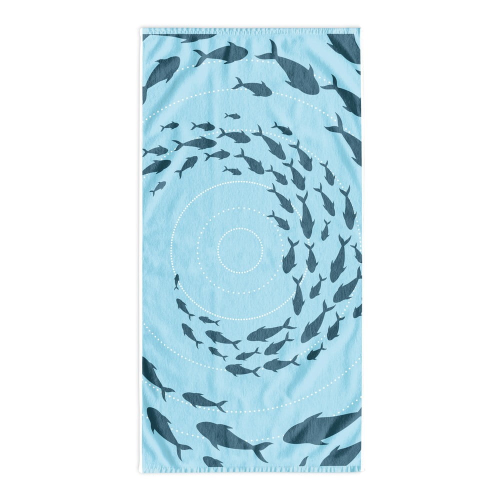 Kék strandtörölköző 90x180 cm Shoal – DecoKing