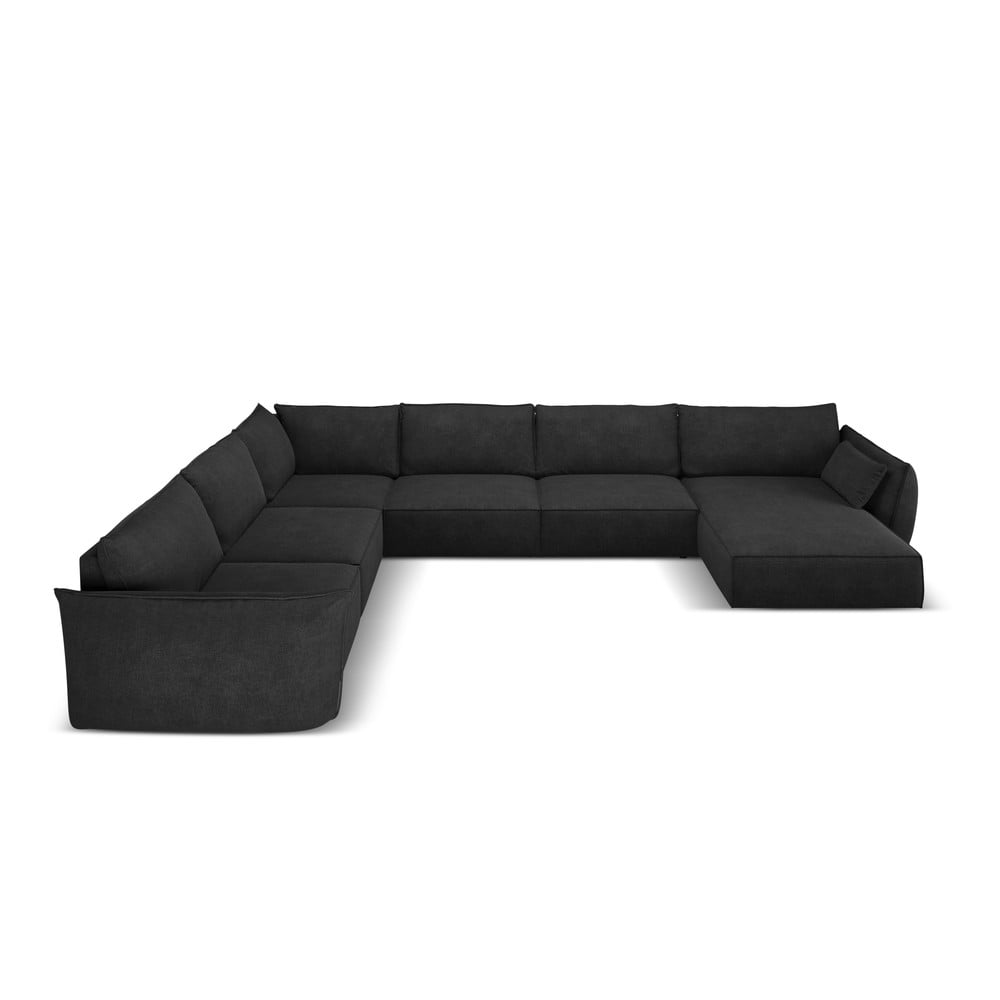 Sötétszürke sarokkanapé (bal oldali) Vanda – Mazzini Sofas