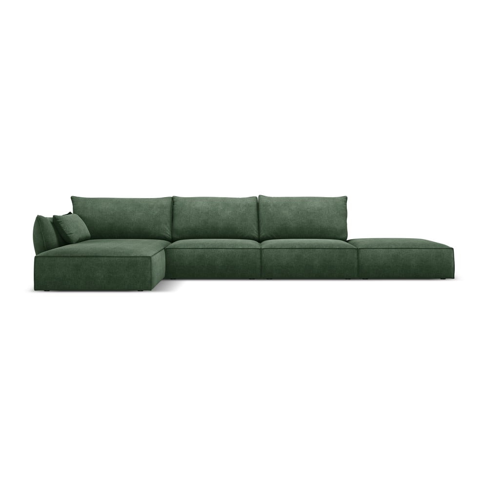 Sötétzöld sarokkanapé (bal oldali) Vanda – Mazzini Sofas