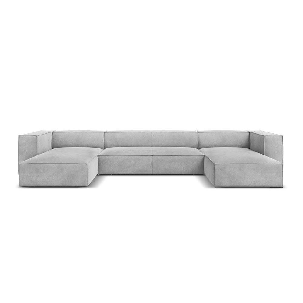 Világosszürke sarokkanapé ("U" alakú) Madame – Windsor & Co Sofas