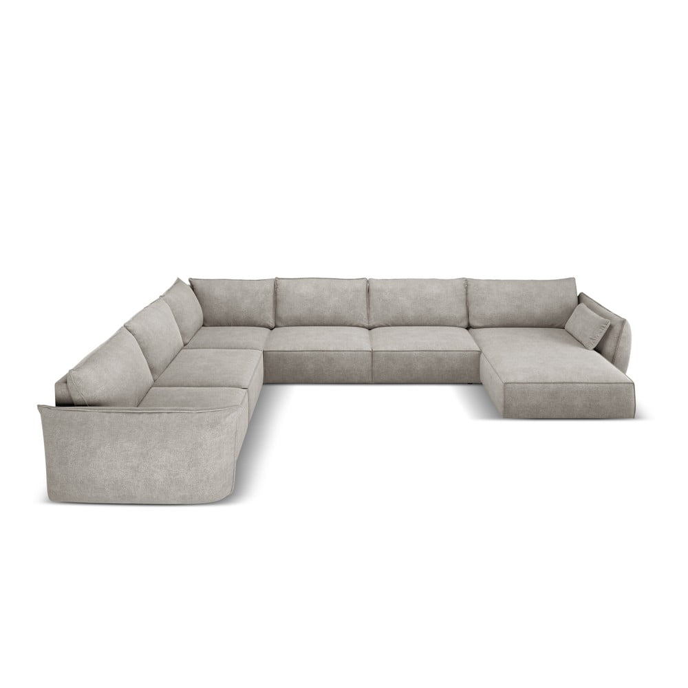 Világosszürke sarokkanapé (bal oldali) Vanda – Mazzini Sofas