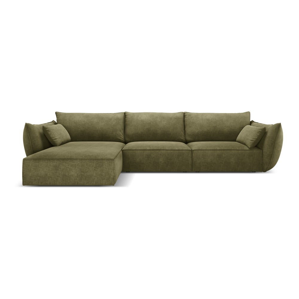 Zöld sarokkanapé (bal oldali) Vanda – Mazzini Sofas