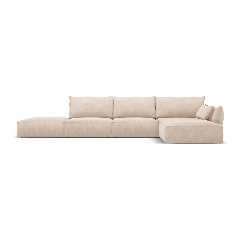 Bézs sarokkanapé (jobb oldali) Vanda – Mazzini Sofas