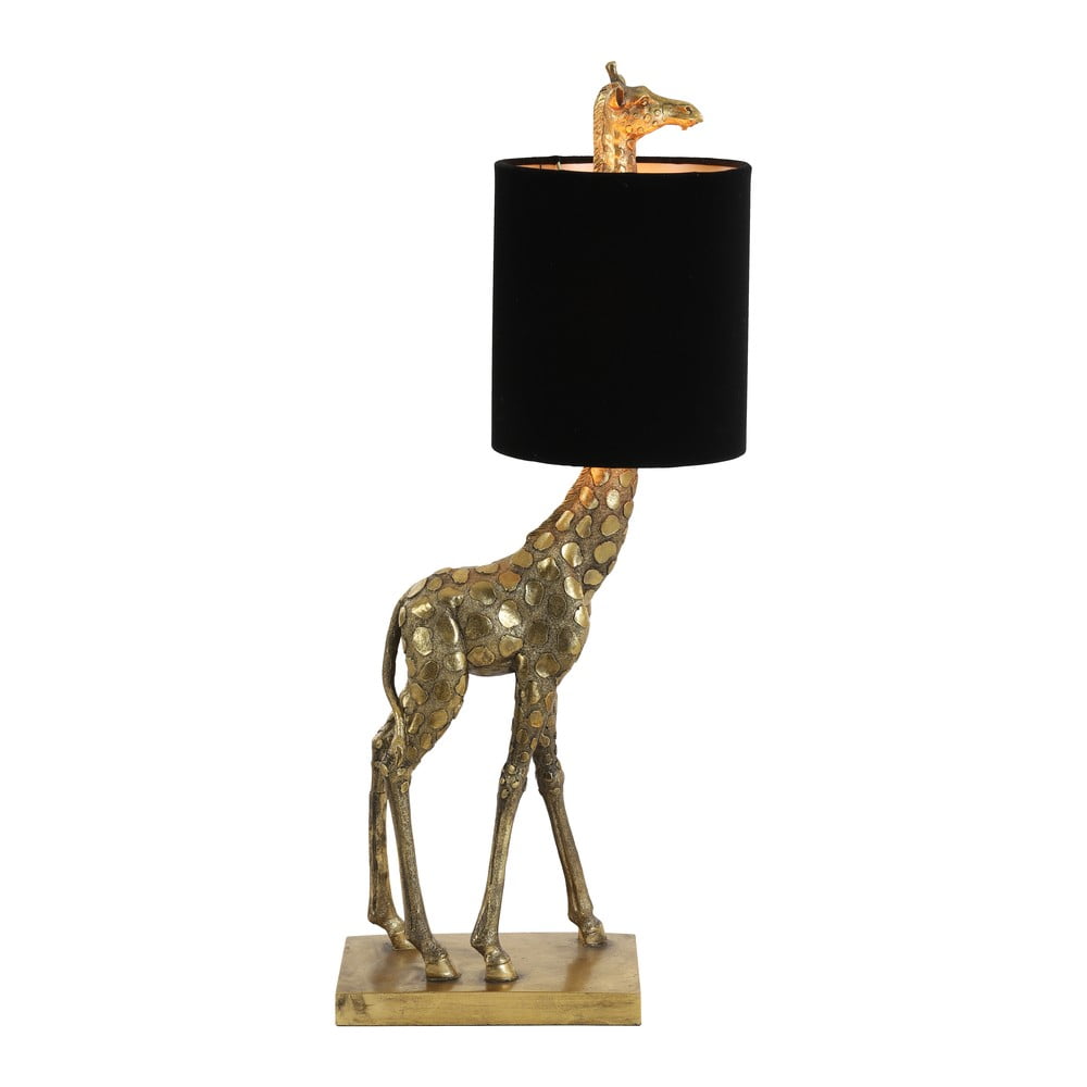 Fekete-bronzszínű asztali lámpa (magasság 61 cm) Giraffe – Light & Living