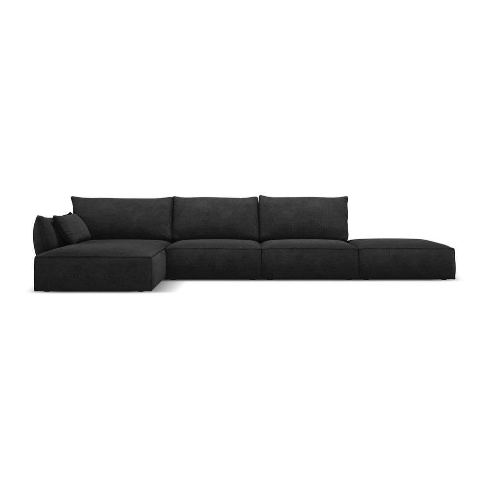 Sötétszürke sarokkanapé (bal oldali) Vanda – Mazzini Sofas