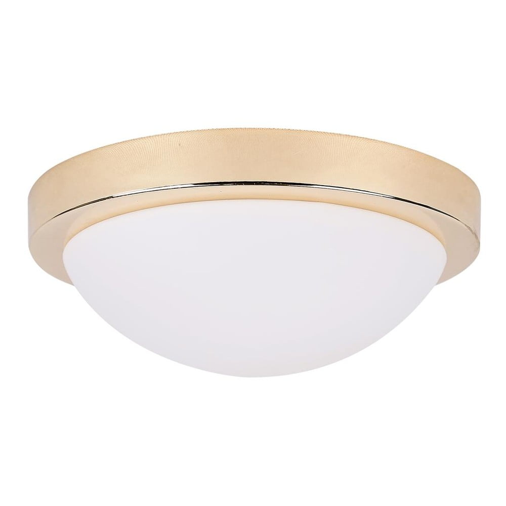 Aranyszínű mennyezeti lámpa üveg búrával ø 28 cm Roda – Candellux Lighting