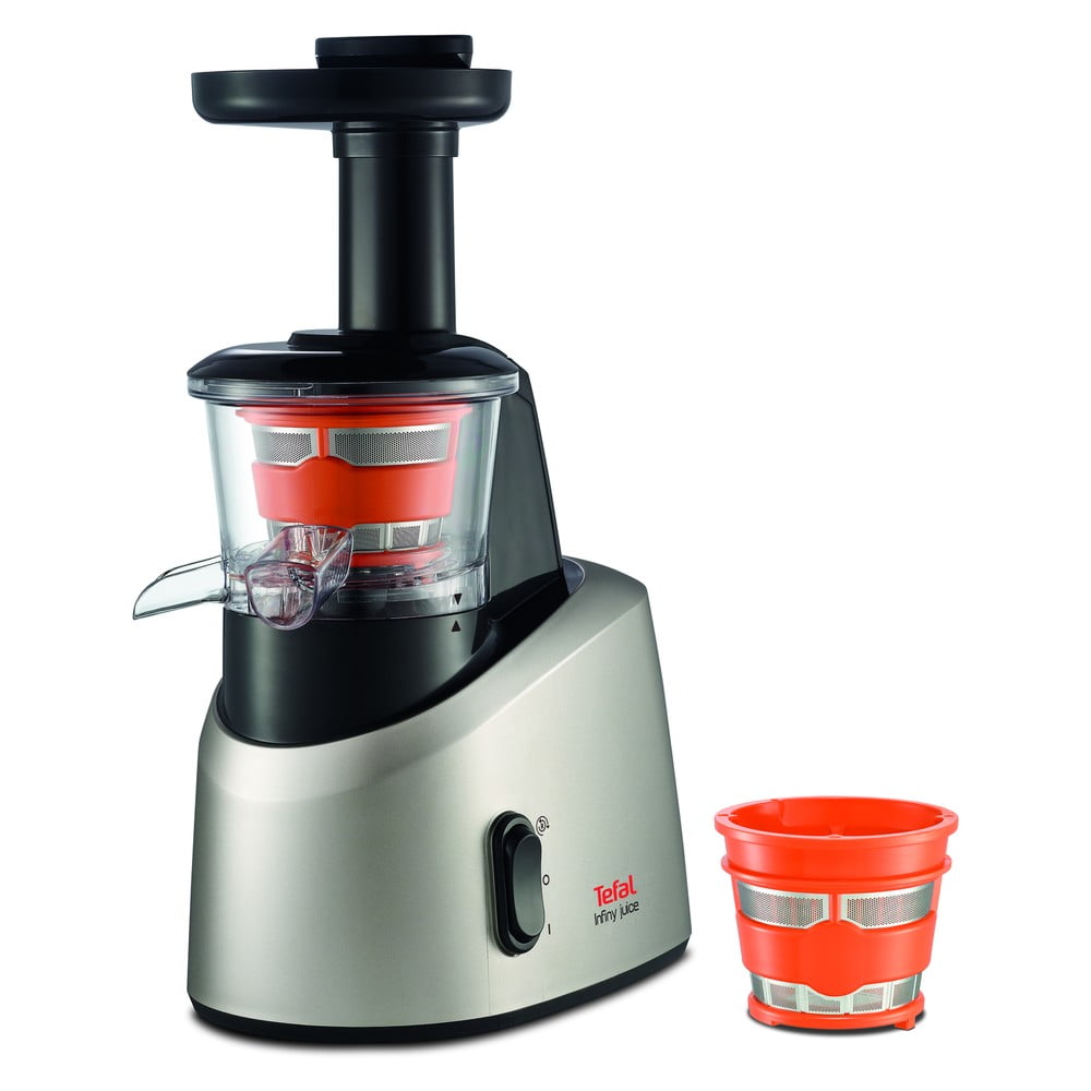 Fekete-ezüstszínű gyümölcsfacsaró Infiny Juice – Tefal