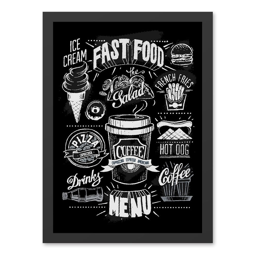 Kép 55x70 cm Menu – Wallity