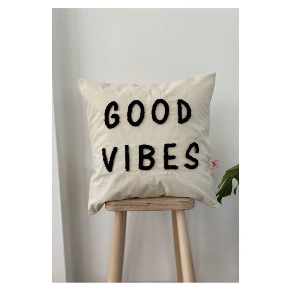 Párnahuzat 45x45 cm Good Vibes – Oyo home