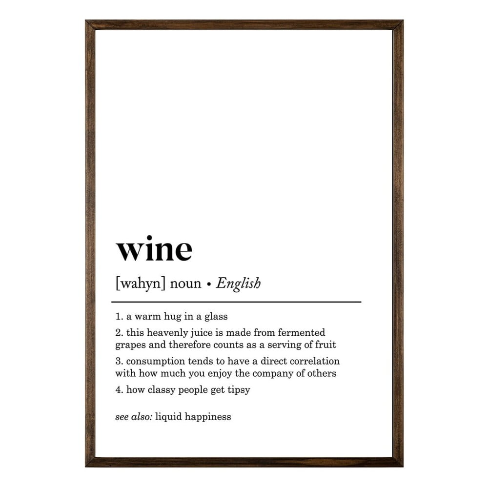 Poszter 50x70 cm Wine – Wallity