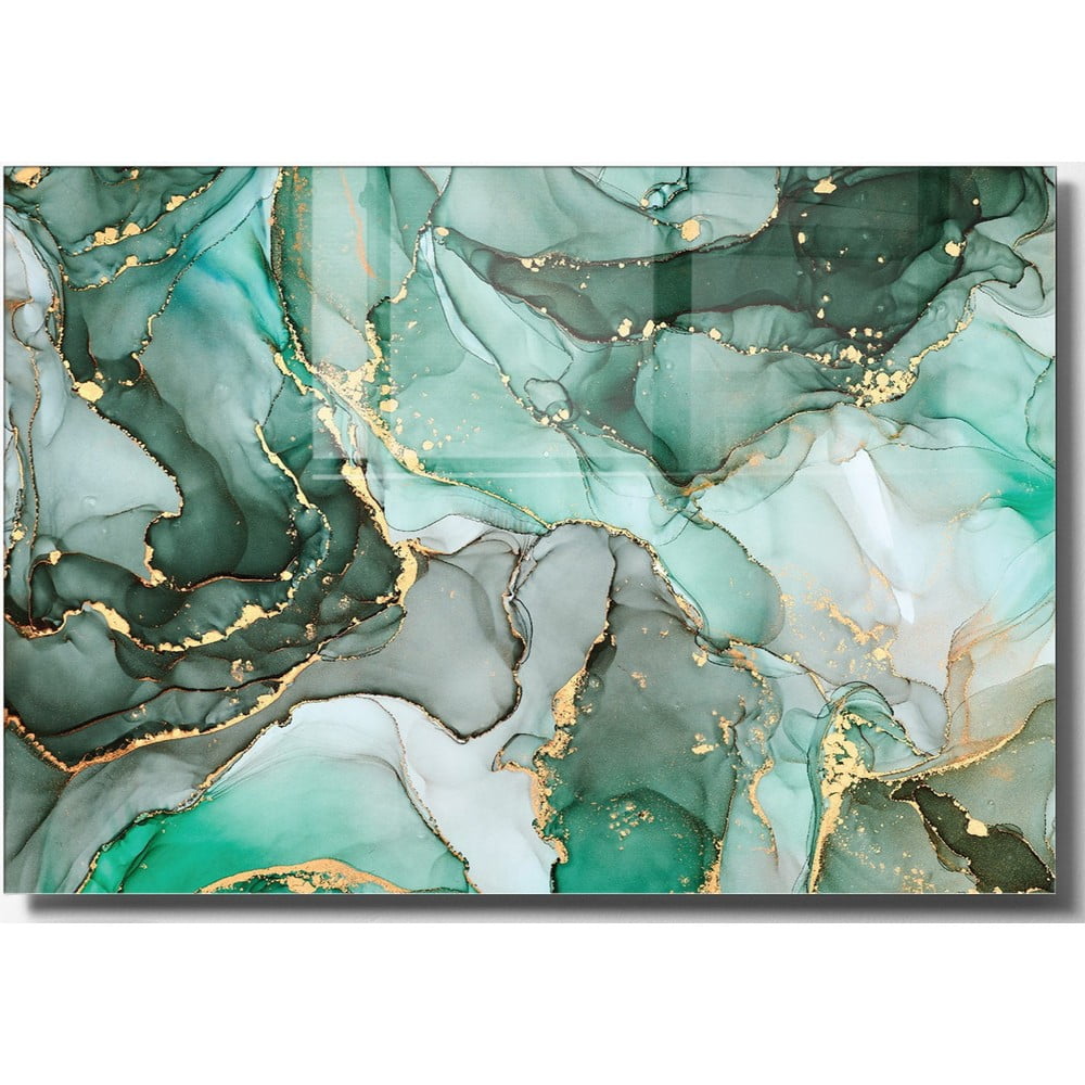 Üveg kép 70x50 cm Turquoise – Wallity