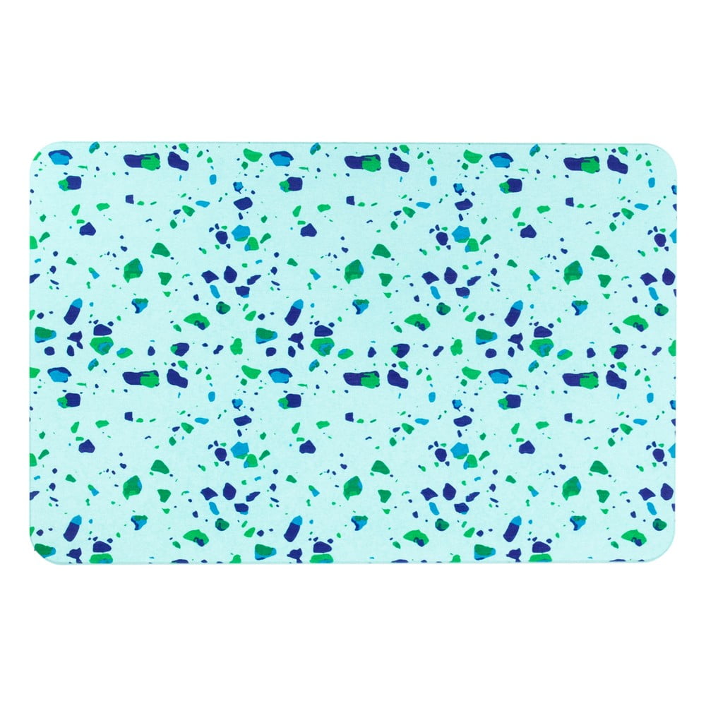 Világoskék fürdőszobai kilépő 39x60 cm Terrazzo – Artsy Doormats