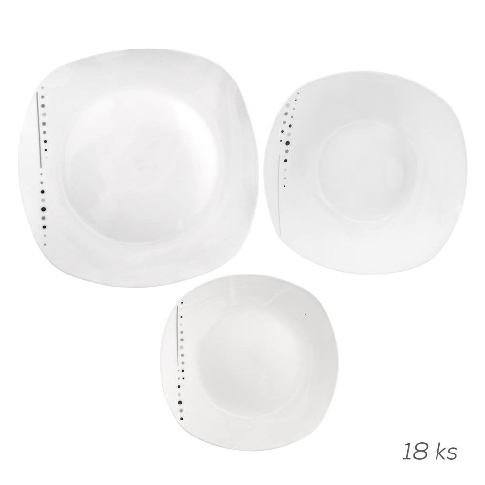 Porcelán étkészlet 18 db-os Fadilla – Orion