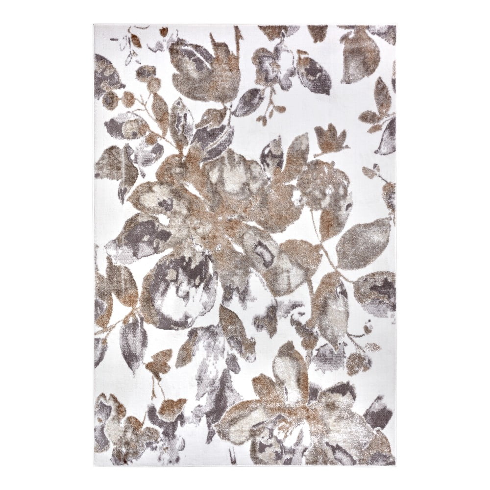 Szürke-barna szőnyeg 200x280 cm Shine Floral – Hanse Home