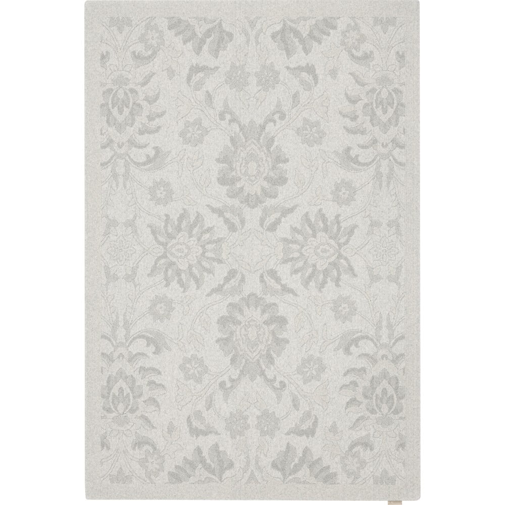 Világosszürke gyapjú szőnyeg 133x190 cm Mirem – Agnella