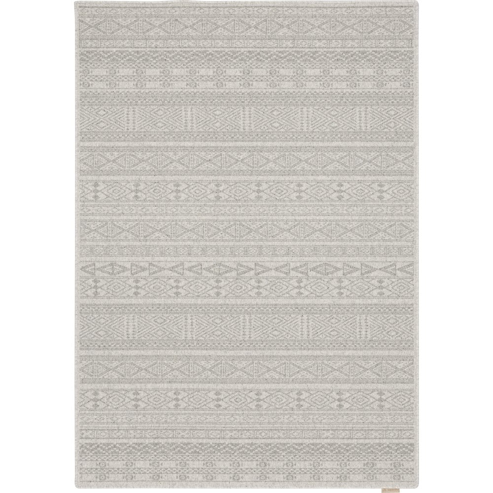 Világosszürke gyapjú szőnyeg 160x230 cm Pera – Agnella