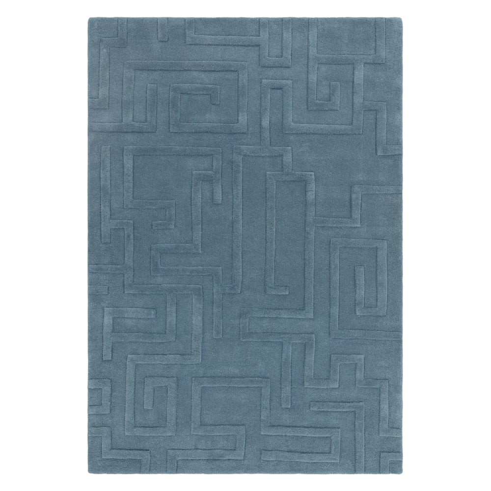 Kék gyapjú szőnyeg 160x230 cm Maze – Asiatic Carpets