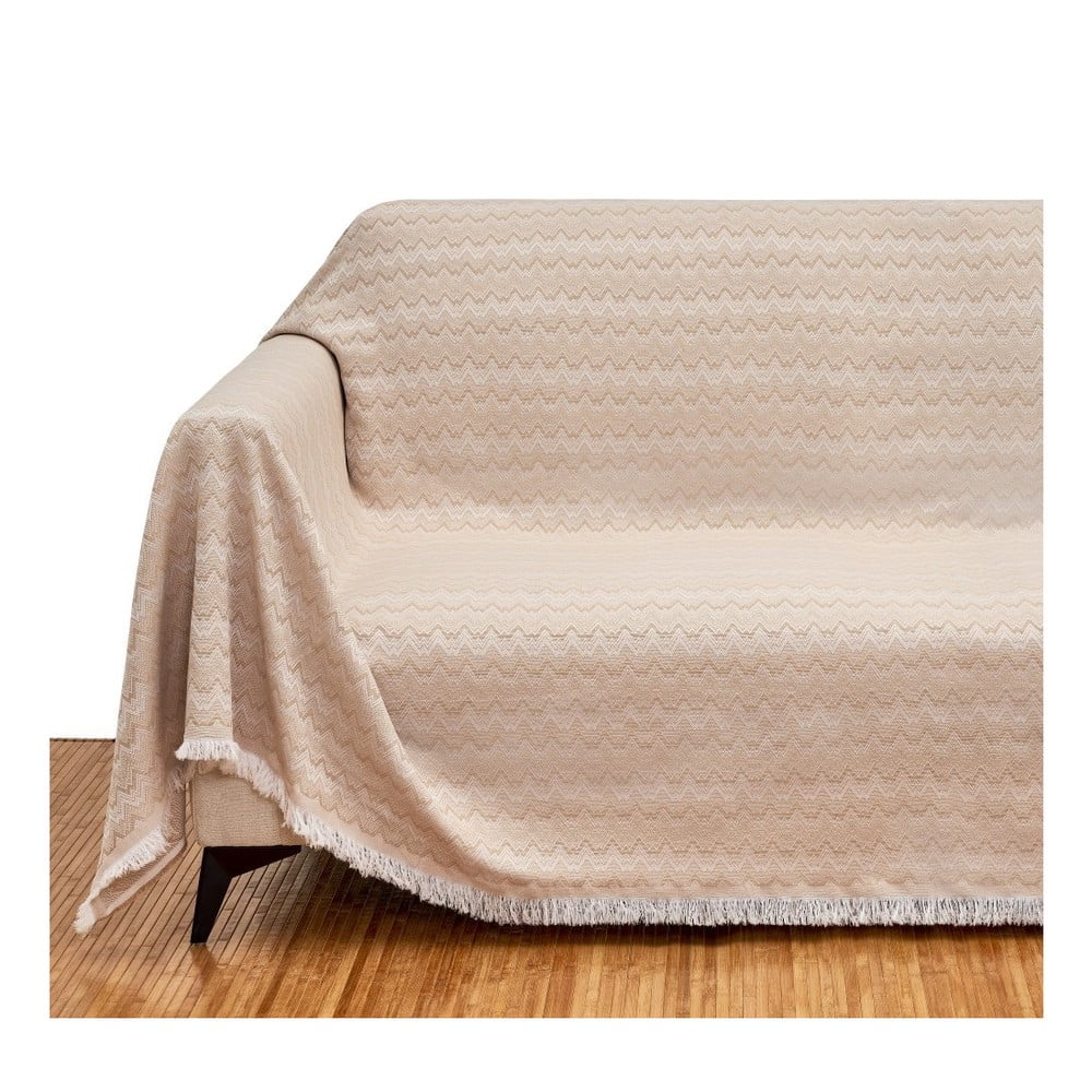 Bézs ágytakaró franciaágyra 230x290 cm Up & Down – Casa Selección