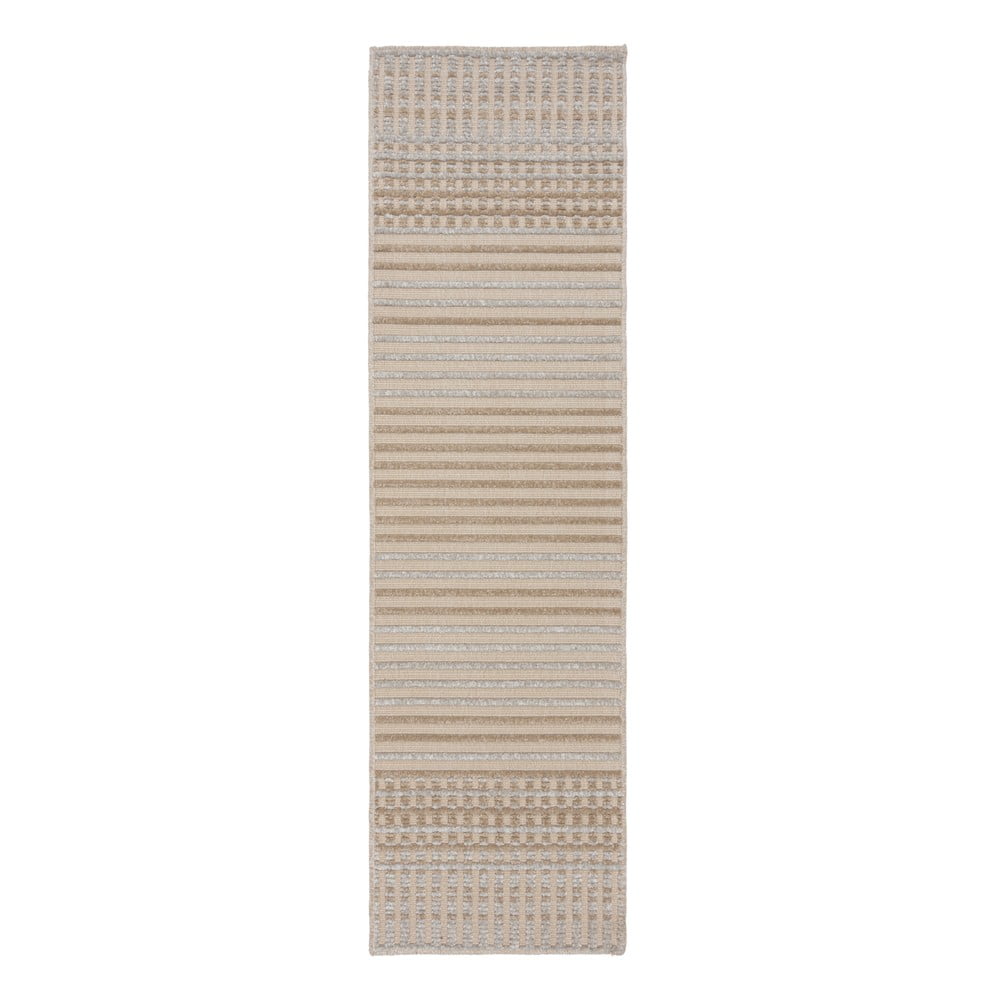 Bézs mosható zsenília futószőnyeg 60x240 cm Elton – Flair Rugs