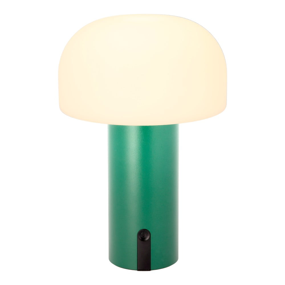 Fehér-zöld LED asztali lámpa (magasság 22