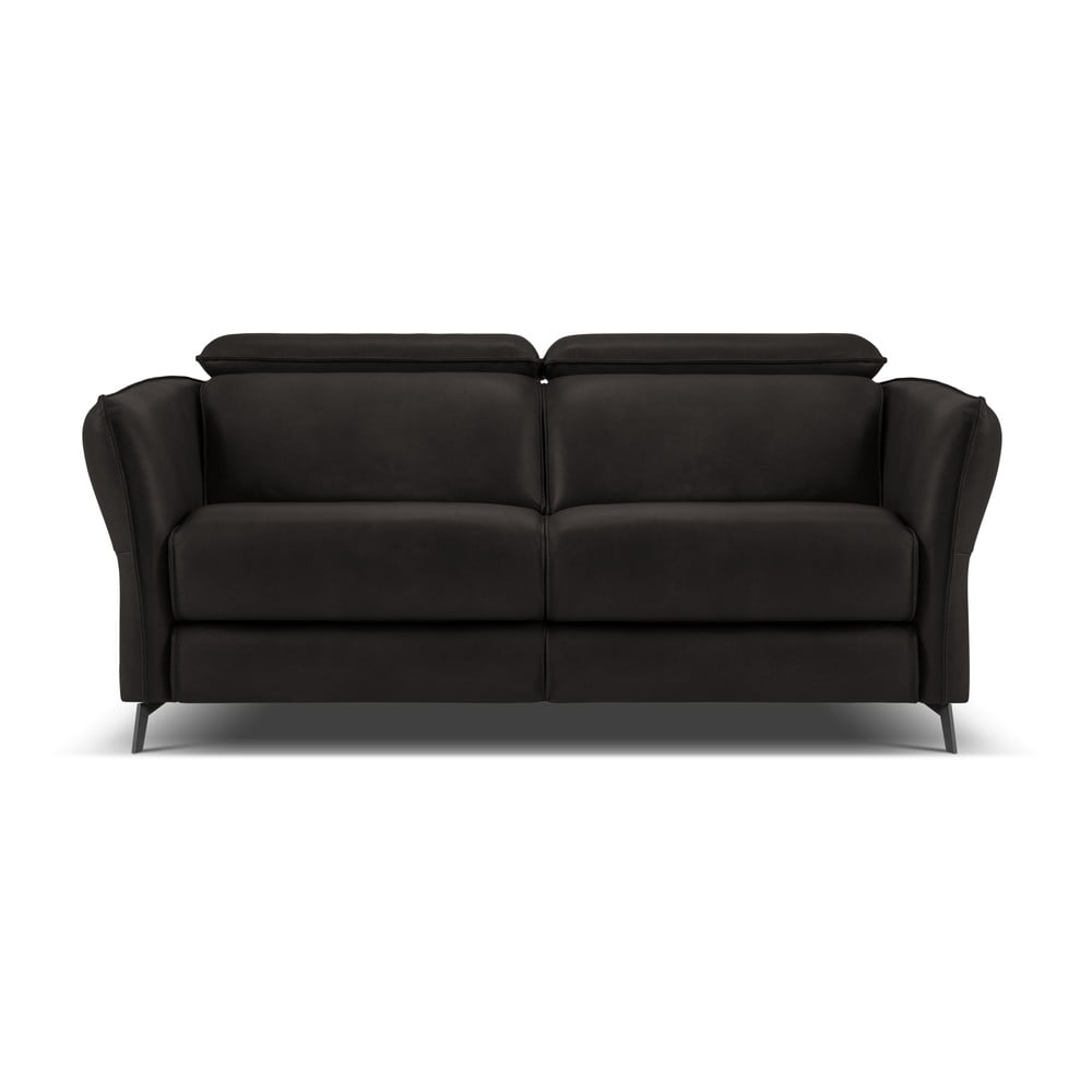 Fekete bőr kanapé 103 cm Hubble – Windsor & Co Sofas