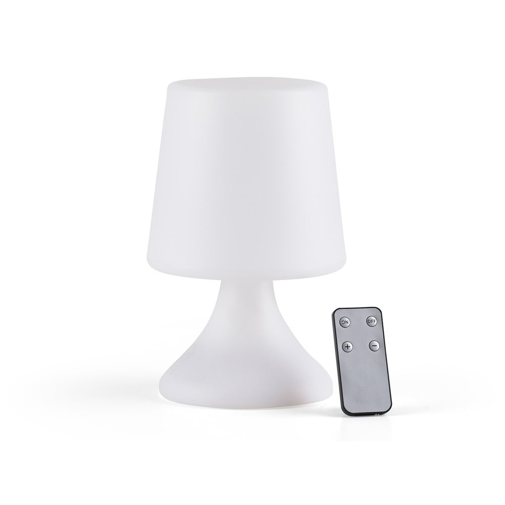 Fehér LED asztali lámpa távirányítóval (magasság 25