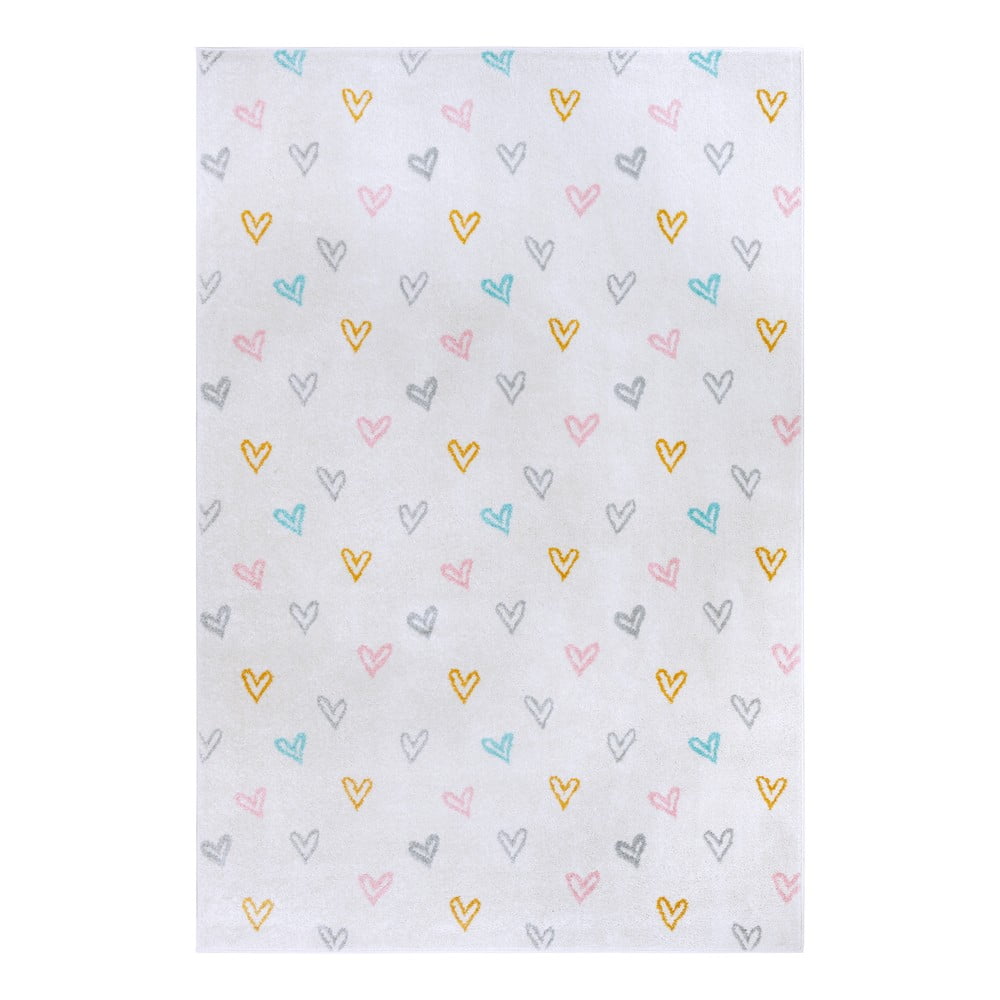 Fehér gyerek szőnyeg 120x170 cm Hearts – Hanse Home