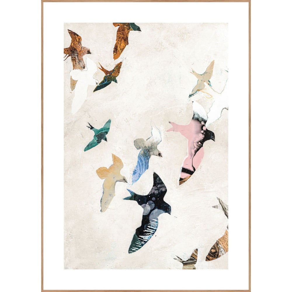 Kép 30x40 cm Abstract Birds – Malerifabrikken