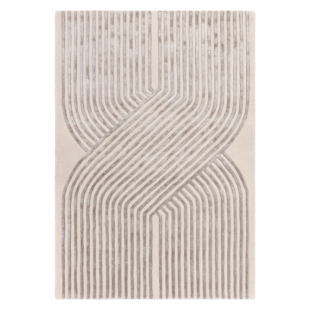 Krémszínű kézi szövésű gyapjú keverék szőnyeg 160x230 cm Matrix – Asiatic Carpets